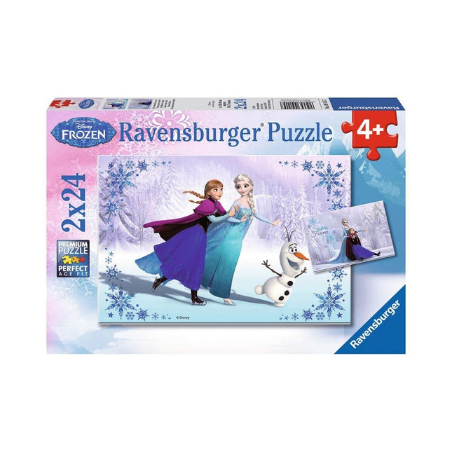 91157 Frozen II Sisters Forever 2x24 parça Ravensburger Puzzle