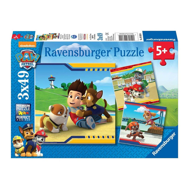 93694 Paw Patrol 3x49 parça Ravensburger Puzzle