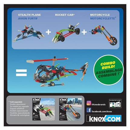 K'Nex Stealth Plane Building Game Set 17008