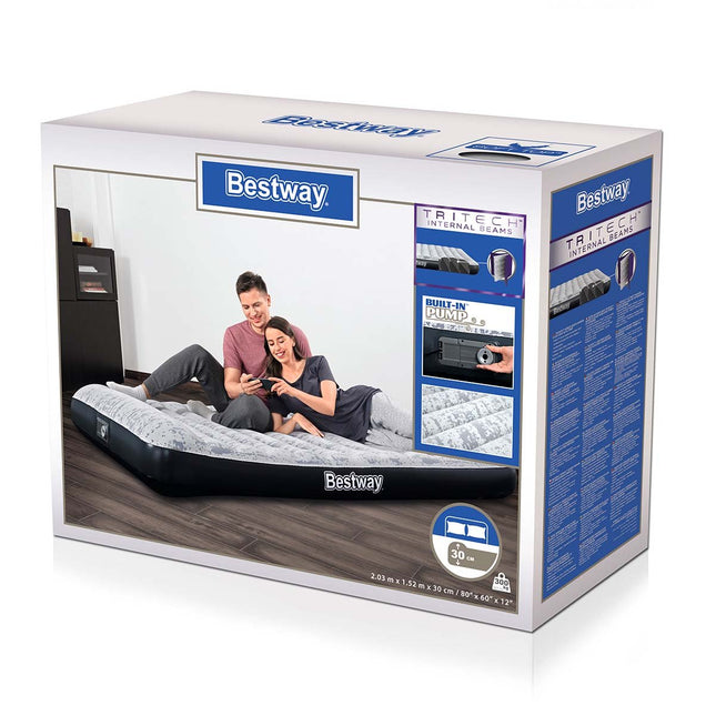 Bestway Double Inflatable Mattress with Internal Pump 67836