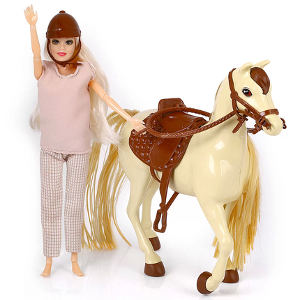 Jasmine Horse Baby Beige-Brown