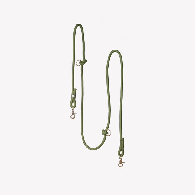 'Green' - Hands-Free Braided Leash
