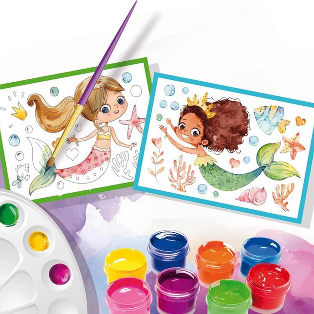 Mermaid Pattern Watercolor Set