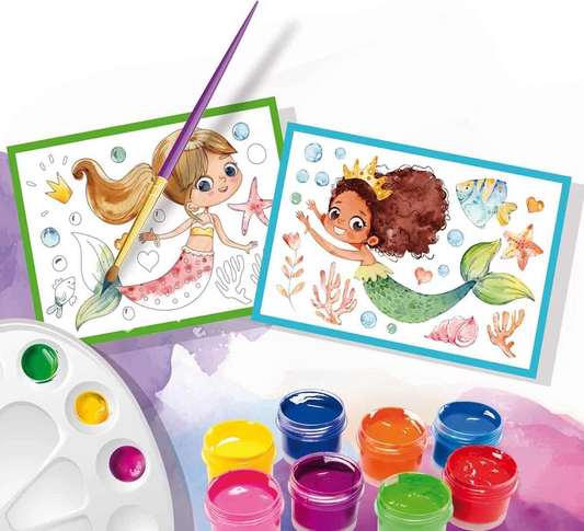 Mermaid Pattern Watercolor Set
