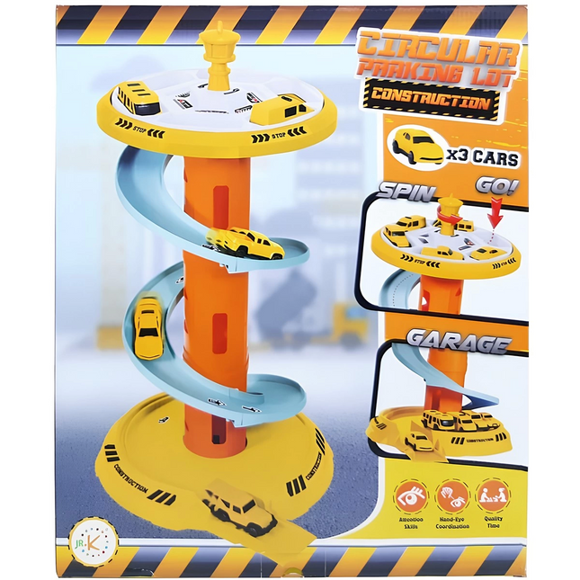 Toy Construction Rotating Garage Set