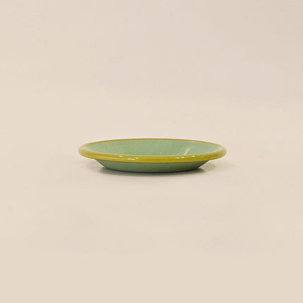 Enamel Plate 12 cm Nile Green Cord Pistachio Green