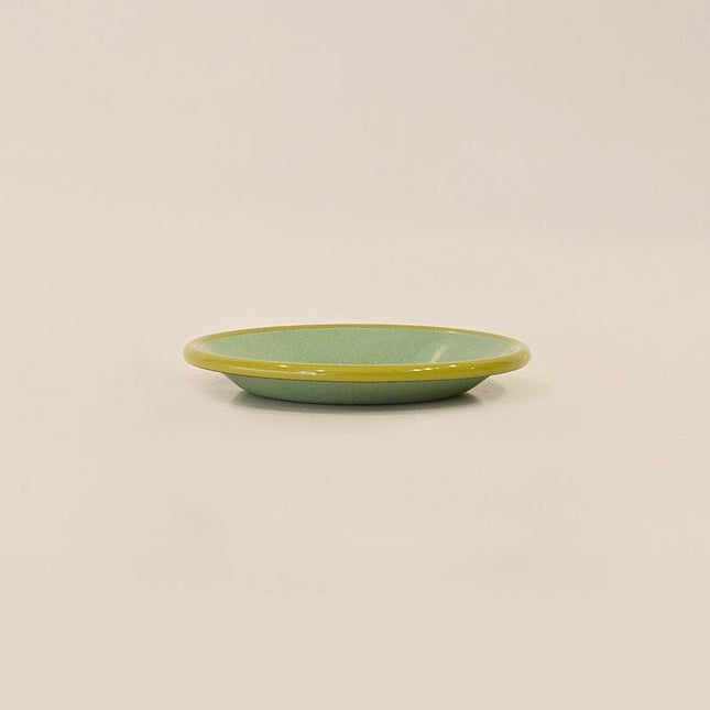 Enamel Plate 12 cm Nile Green Cord Pistachio Green