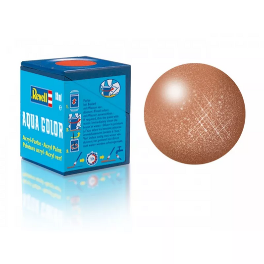 Revell 93 - Aqua Color Copper - Metallic Paint - 18 ml