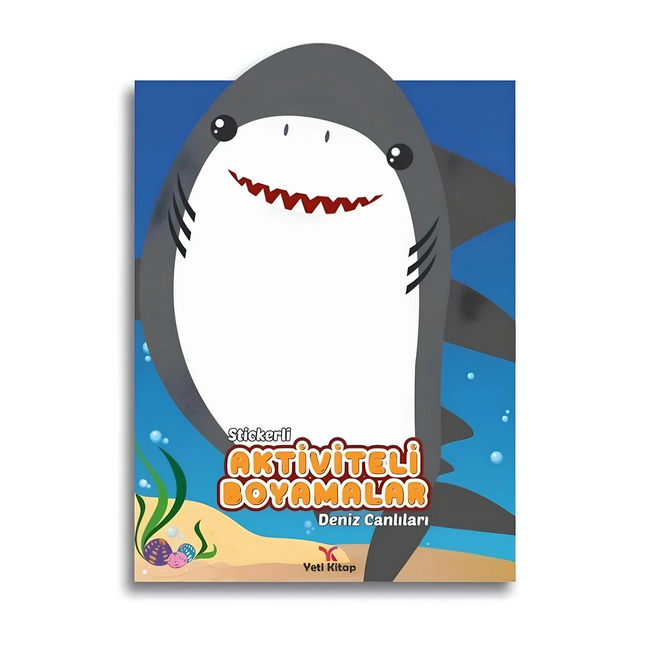 Activities and Colorings with Stickers Sea Creatures