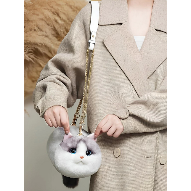 B&amp;D Cat Handbag Off-White