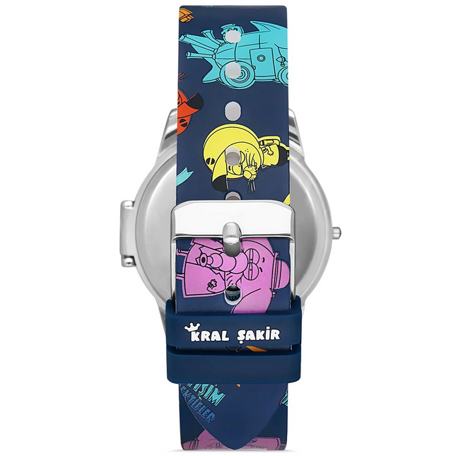 MiniFlak Licensed Kral Şakir KS5032-4 Digital Blue Boy's Wristwatch