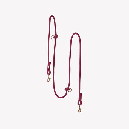 'Bordeaux' - Hands-Free Braided Leash