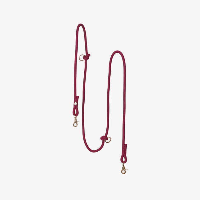 'Bordeaux' - Hands-Free Braided Leash