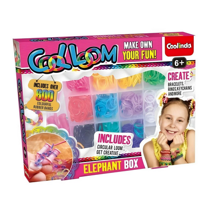 Paulinda Cool Loom Elephant Box Hobby Set S00095692