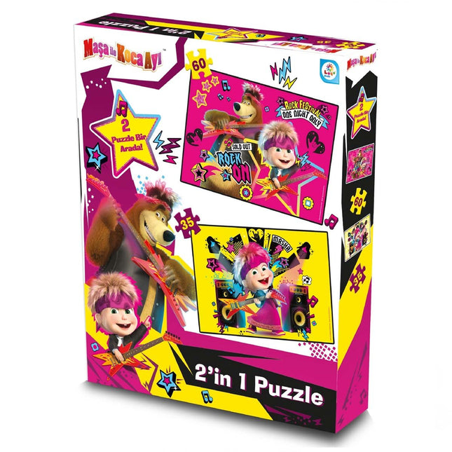 Masha and the Bear 2-Piece Puzzle
