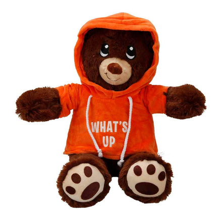 Hooded Plush Bear 30 cm.