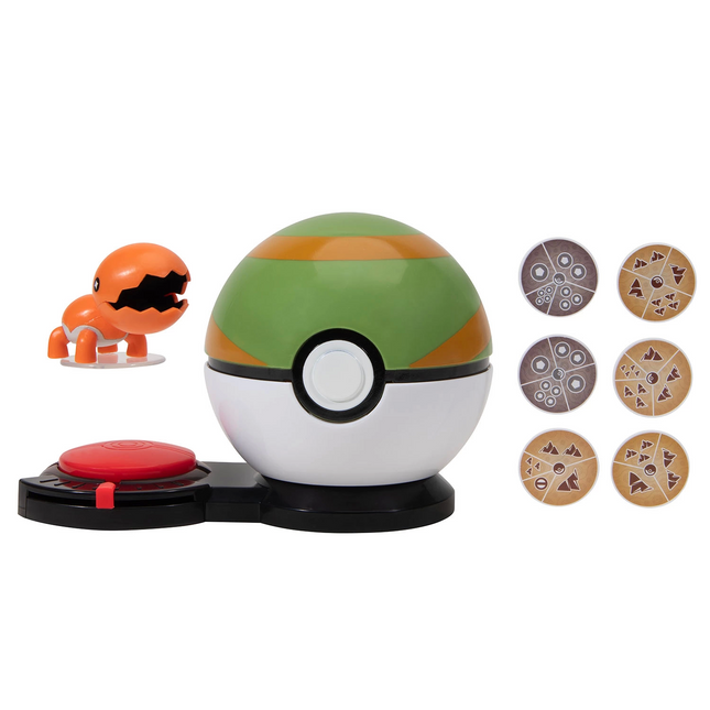 Pokemon Surprise Attack Game Set Trapinch + Nest Ball