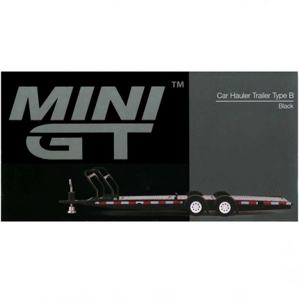 Mini GT 1/64 Car Hauler Trailer Black MGTAC19