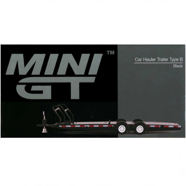 Mini GT 1/64 Car Hauler Trailer Black MGTAC19