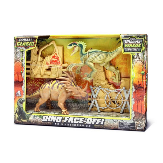 Primal Clash Dino Face-Off Playset