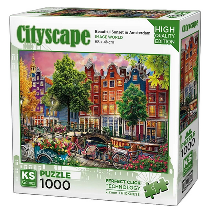 KS Games Beautiful Sunset In Amsterdam Puzzle 1000 Pieces 20793