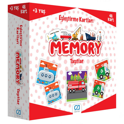 Memory Matching Cards Vehicles