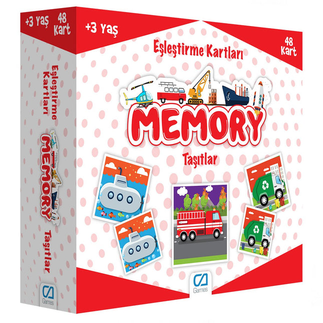 Memory Matching Cards Vehicles