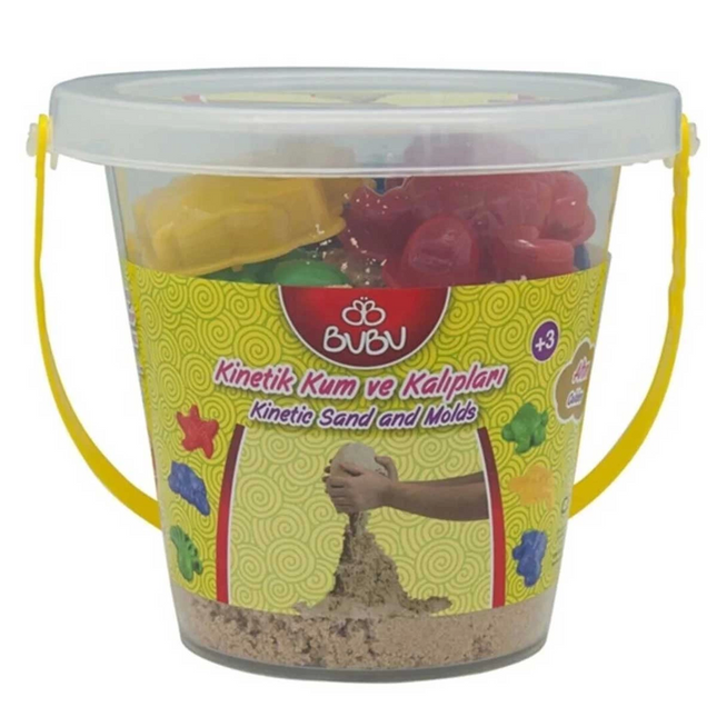 Bu-Bu Kinetic Sand Bucket 500gr Natural
