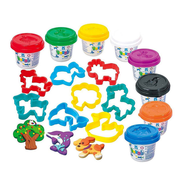 Playgo Play Dough Set Mini Cylinder 8 Dough