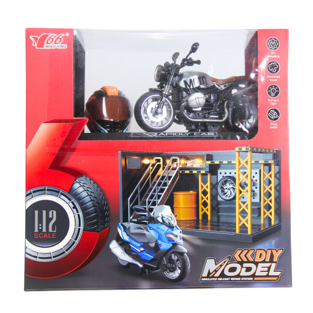 1/12 Motosiklet Latte PB 3R Sesli ve Işıklı