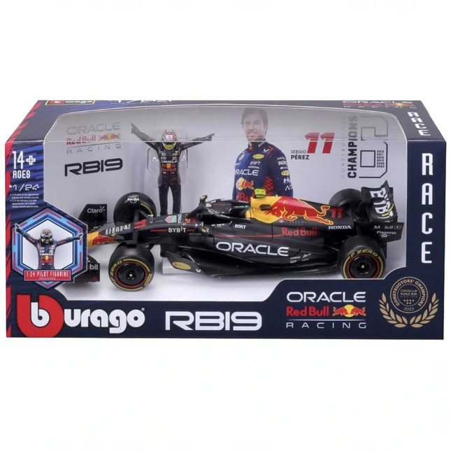 1:24 Formula 1 Oracle Red Bull RB19 Model Araba