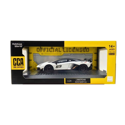 1/24 Lamborghini Aventador SVJ Model Araba