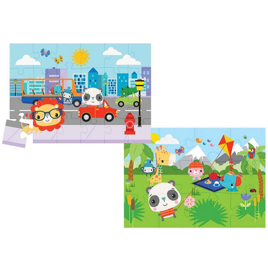 Fisher Price Baby City Fun & Picnic 2 in 1 Puzzle
