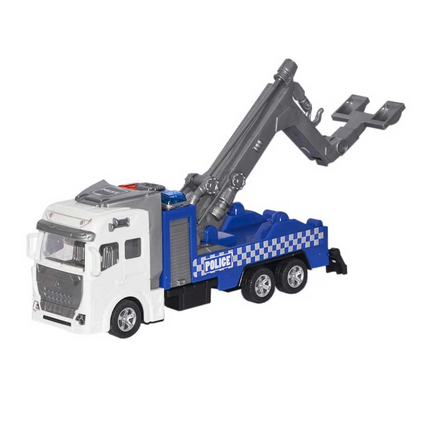 Pullback Police Tow Truck 21 cm