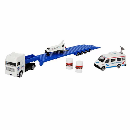 1:64 Aerospace Transporter Truck Space Set