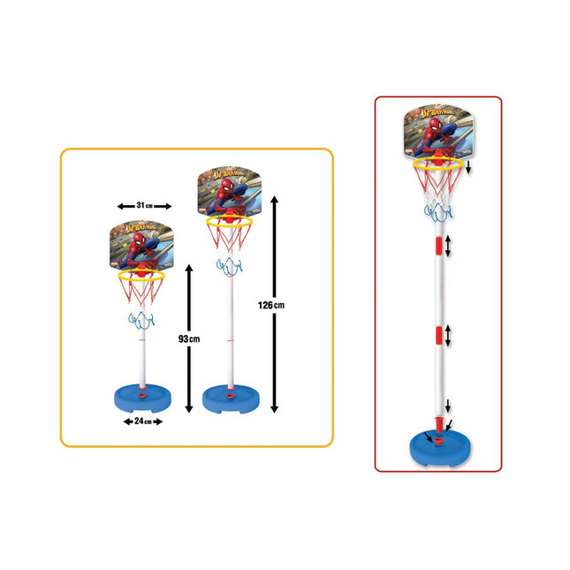 Dede Spiderman Small Pedestal Basketball Hoop