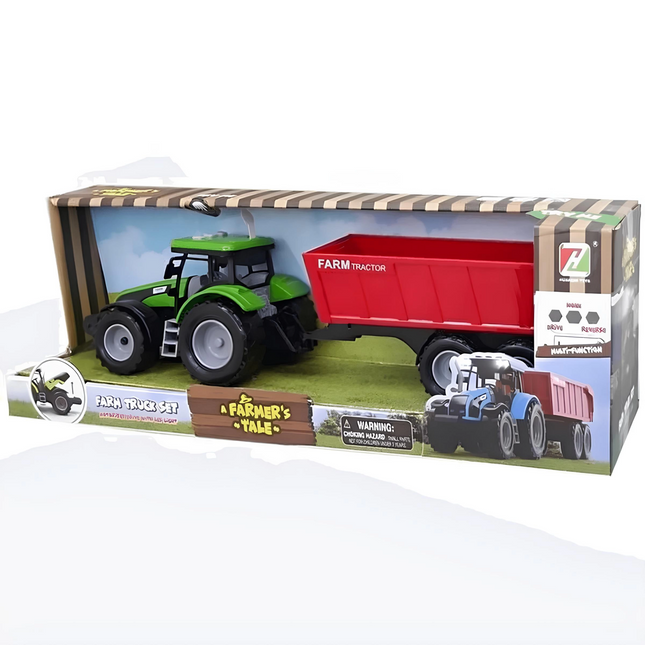 Aya Toys Tractor Trailer with Battery and Box