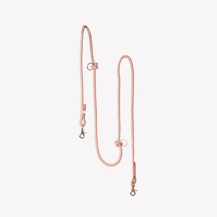 'Powder Rose' - Hands Free Braided Leash