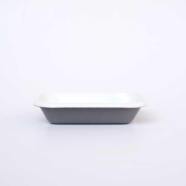 Enamel Appetizer Plate Gray 16 cm