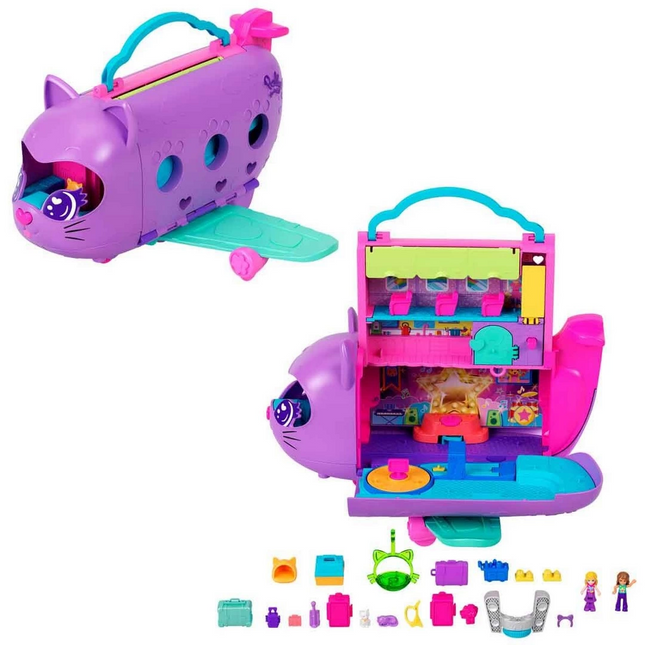 Polly Pocket Little Cat Airlines Playset