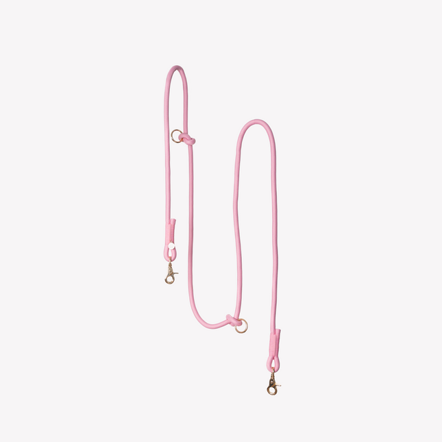 'Pink' - Hands Free Braided Leash
