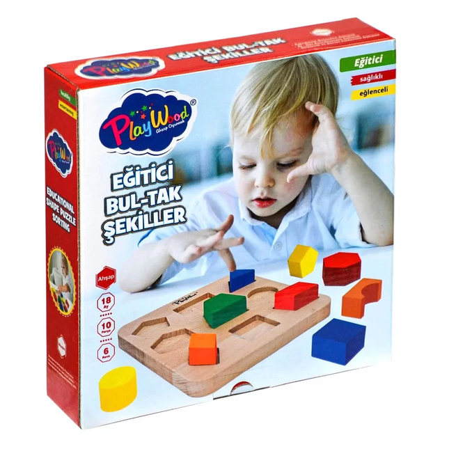Playwood Wooden Educational Puzzle Shapes