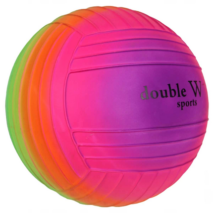 Double W Sports Rainbow Serrated PVC Ball 23 cm