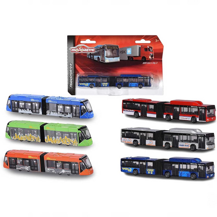 Majorette Transporter Public Transport Vehicle Metal Model 212053303