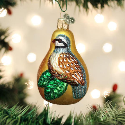 Partridge in a Pear Ornament