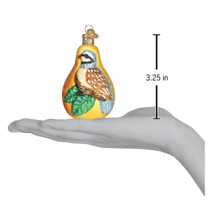 Partridge in a Pear Ornament