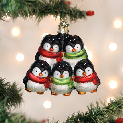 Penguin Family of 5 Ornament