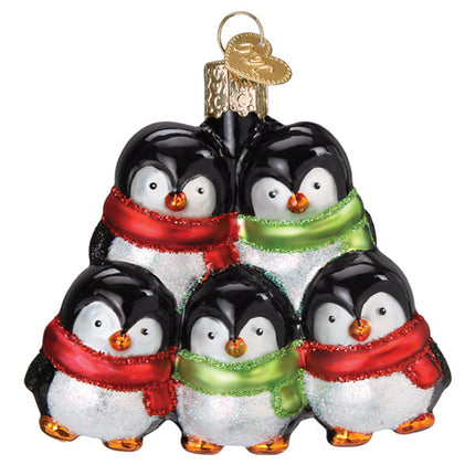 Penguin Family of 5 Ornament