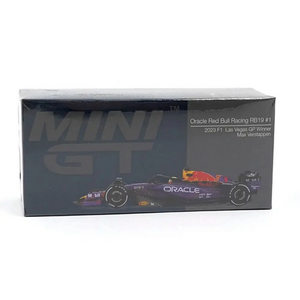 Mini GT 1/64 Oracle Red Bull Racing RB19#1 Max Verstappen 2023 F1 2023 Las Vegas GP Winner