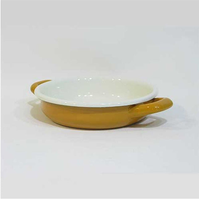 Colored Enamel Pan 16 cm Oxidized Yellow